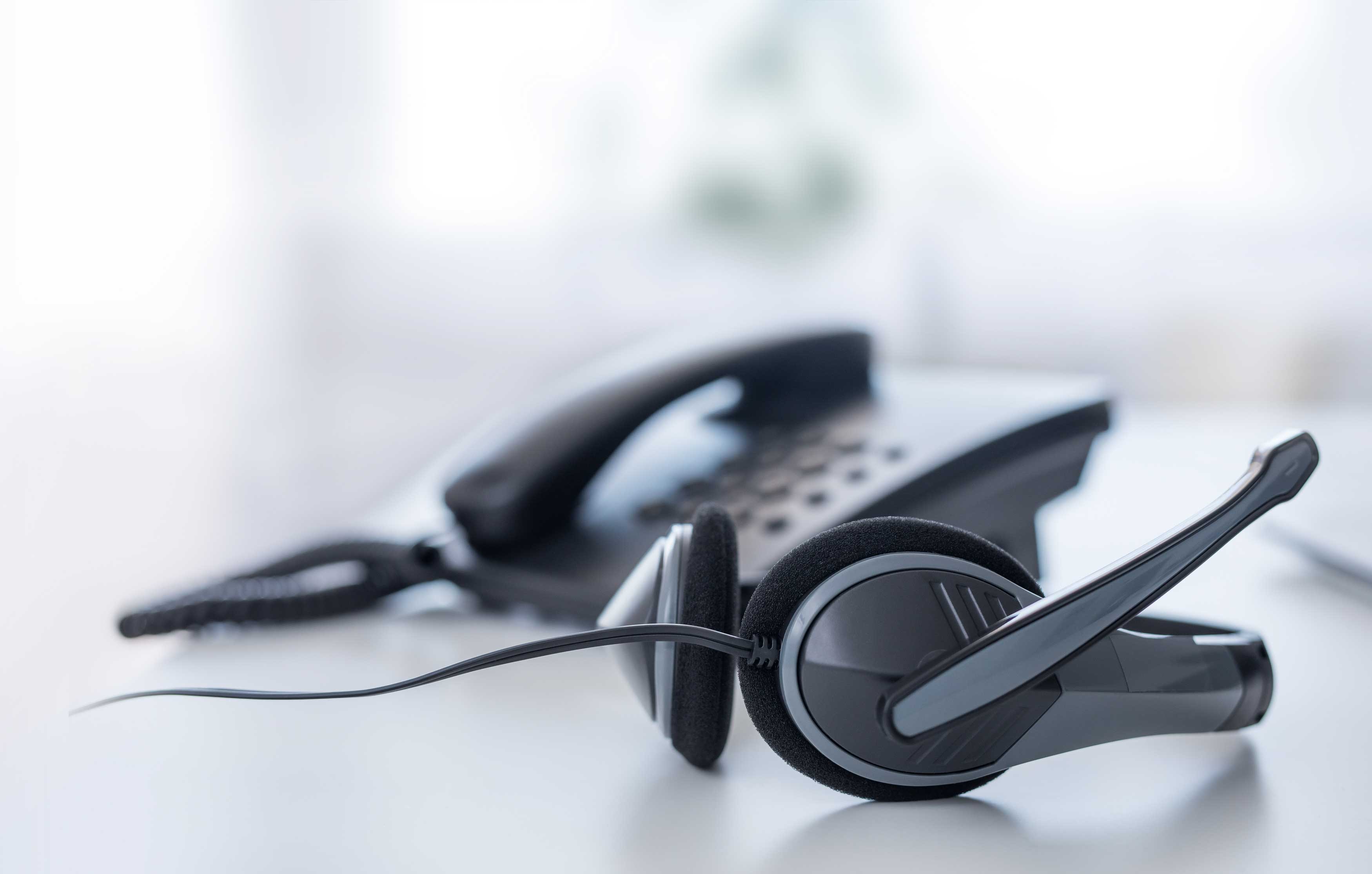 Telefon mit Headset